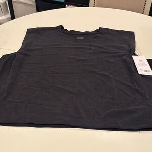 Athleta Seasoft Tank Sweatshirt in Dark Gray